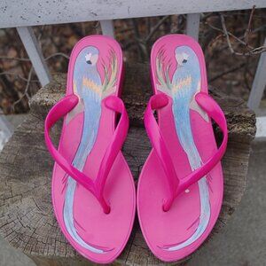 Great Looking Hot Pink Flip Flop Sandles